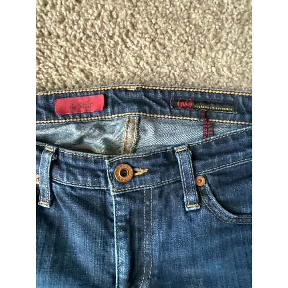 AG Adrianon Goldschmied The Stilt Size 29R Blue Jeans - Picture 3 of 8